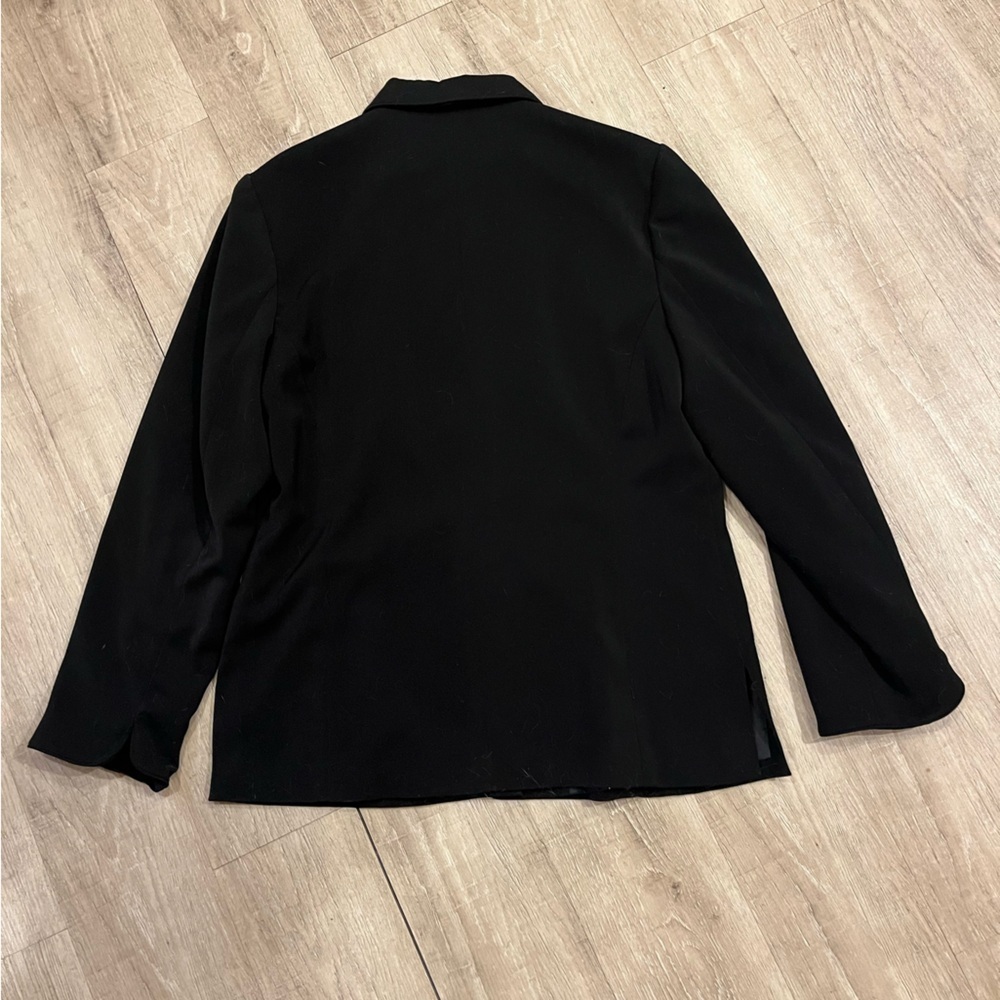 Sag Harbor Black Button Up Women’s Blazer 10 - Picture 12 of 15